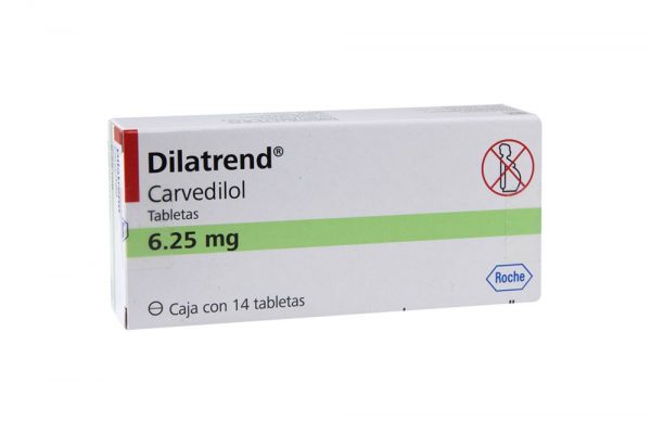 موانع إستخدام اقراص ديلاتريند DILATREND 25MG TABLET