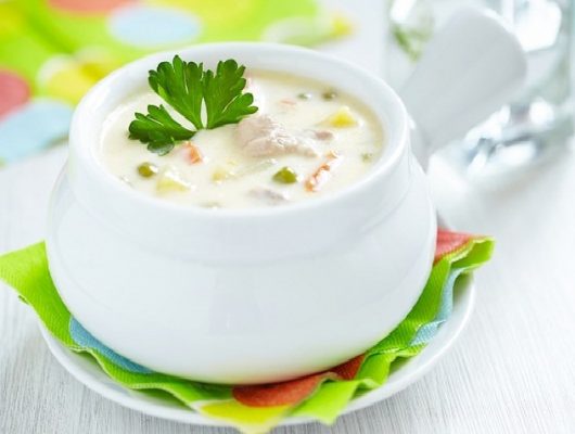 طريقة عمل شوربة كريمة الدجاج